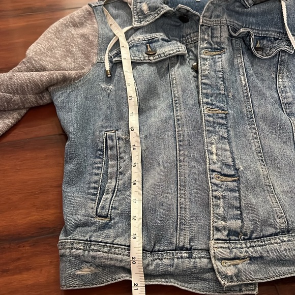 💙Beautiful Free People Denim knit Hoodie Jacket💙 - Picture 9 of 13